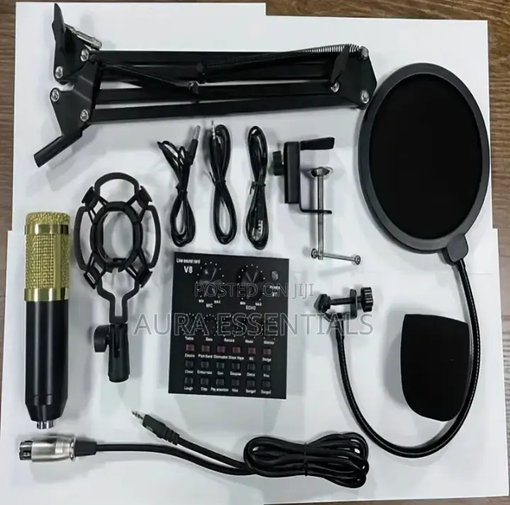 Multifunctional Live Sound Card BM800 Condenser Microphone