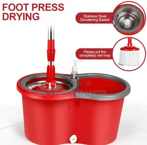 Commercial 3600 Head Spin Dry Floor Mop Bucket