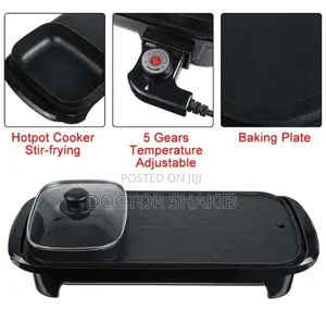 2-in-1 Multifunction Non-Stick Smokeless Grill