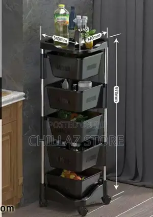 Plastic Tier Kitchen Storage Rack
