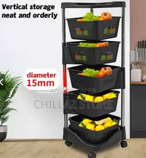 Plastic Tier Kitchen Storage Rack