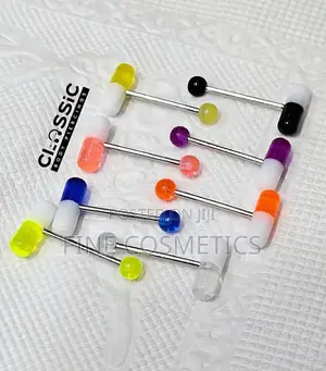 Glow in the Dark | Acrylic PILL  Style Tongue Ring Barbell