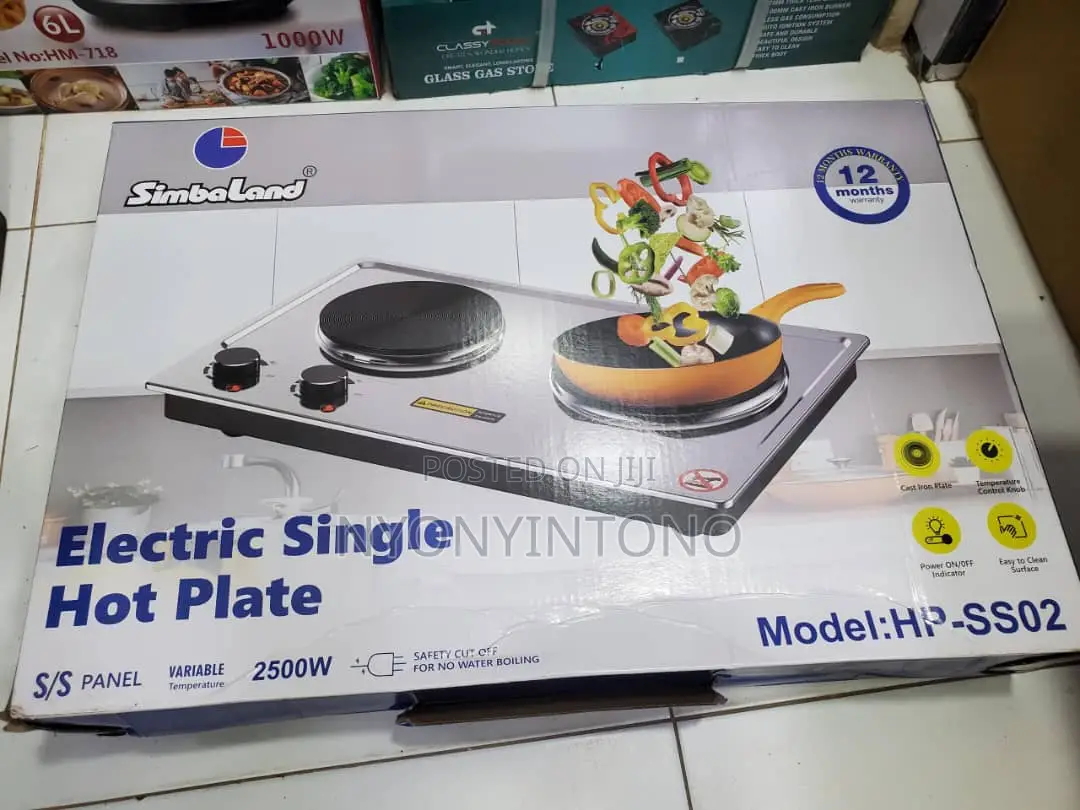 Simbaland High Qlty Double Solid Hotplate With 1yr Warranty