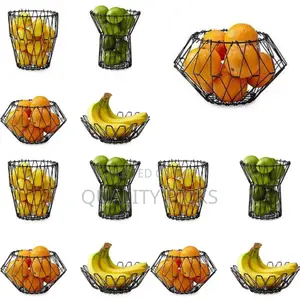 Metallic Fruit Rack