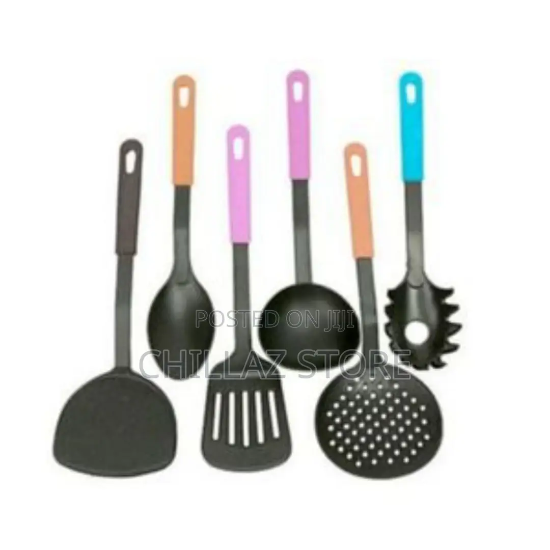 A Set of Non Stick Cooking or Serving Spoons