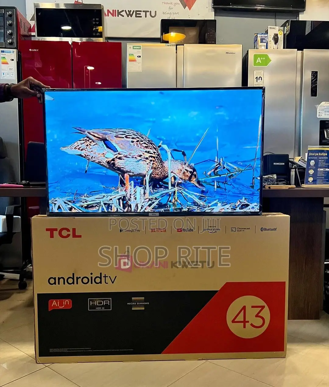 New TCL 43inch Smart HDR Google TVS