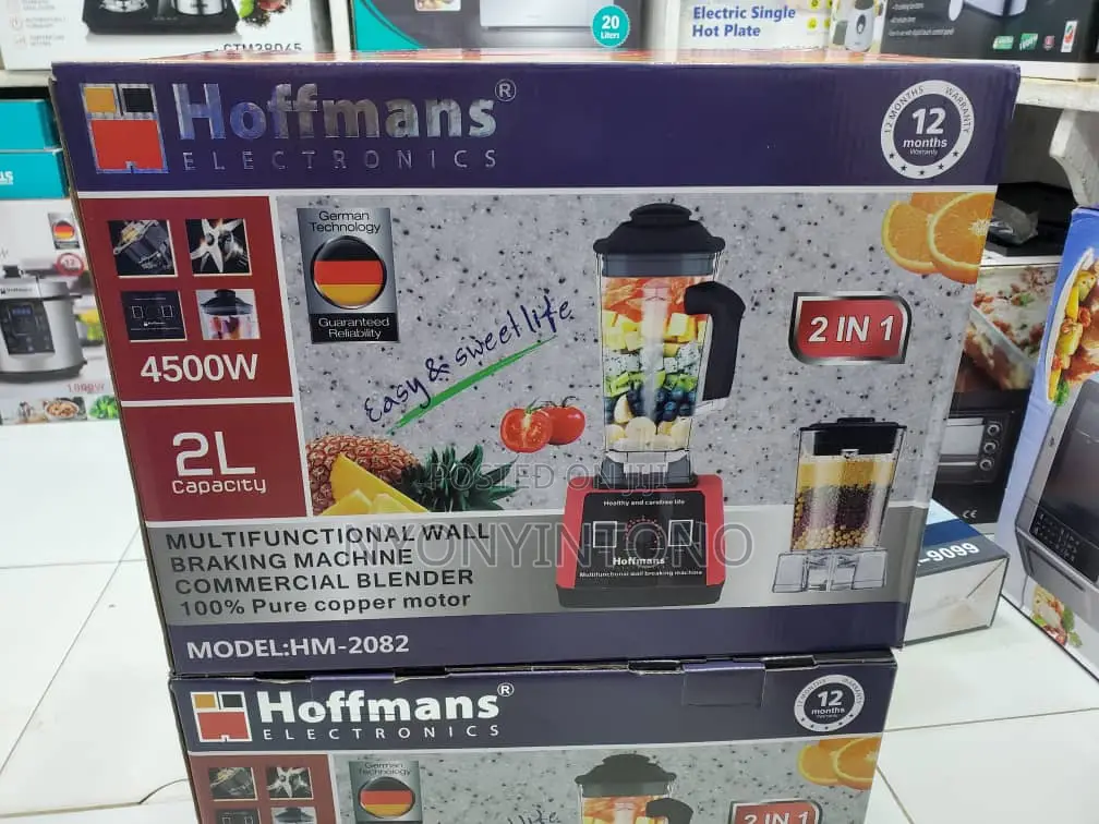Hoffmans Heavy Duty Multifunctional 2in1 Commercial Blender