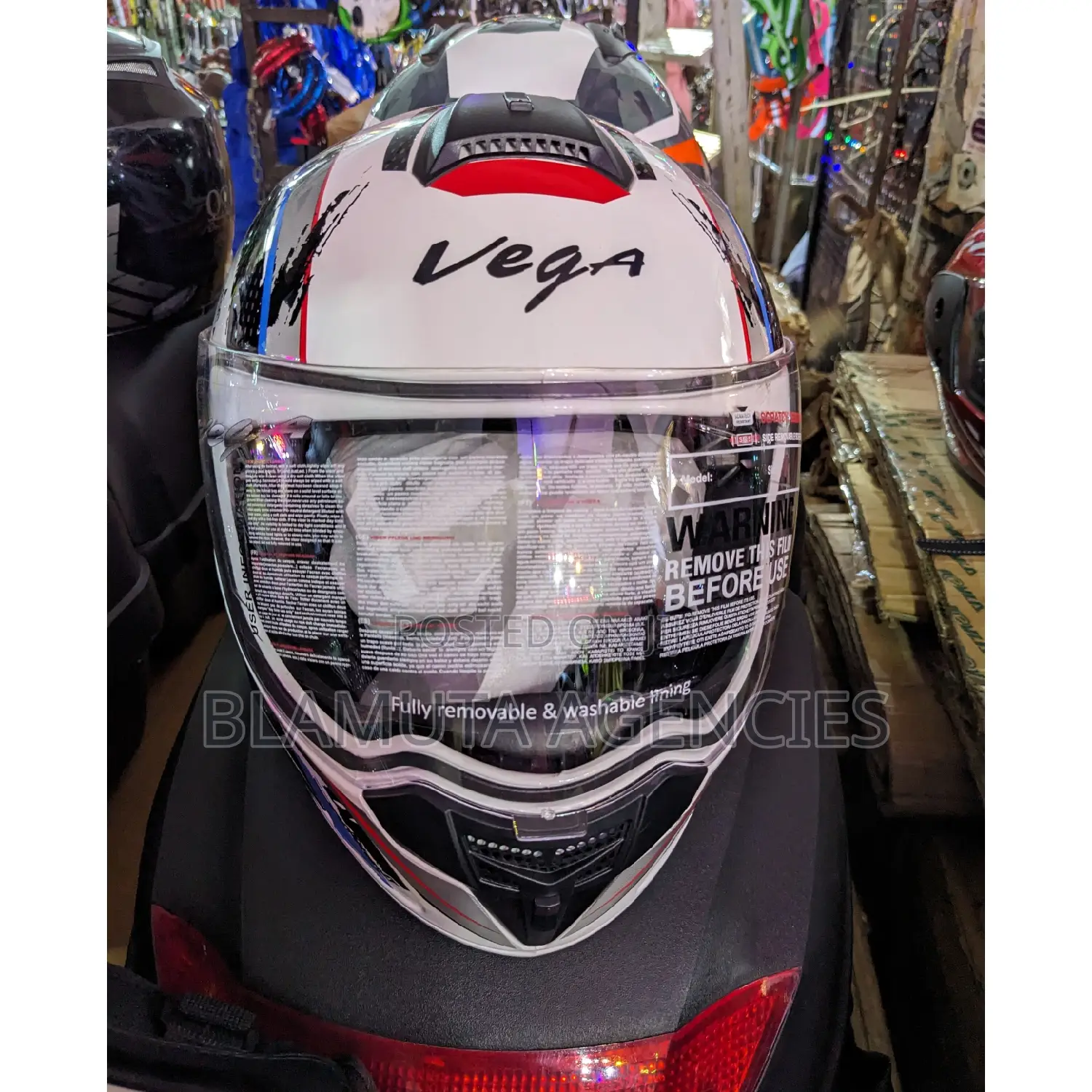 Riding Helmet Heavy Duty (Vega White