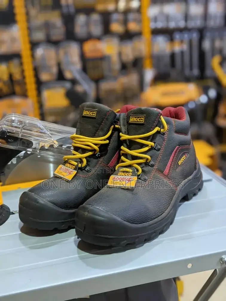 Ingco Safety Boots Quality Steel Cap