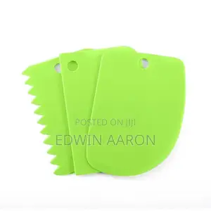 3pc Plastic Cake Scraper