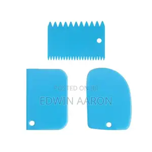 3pc Plastic Cake Scraper