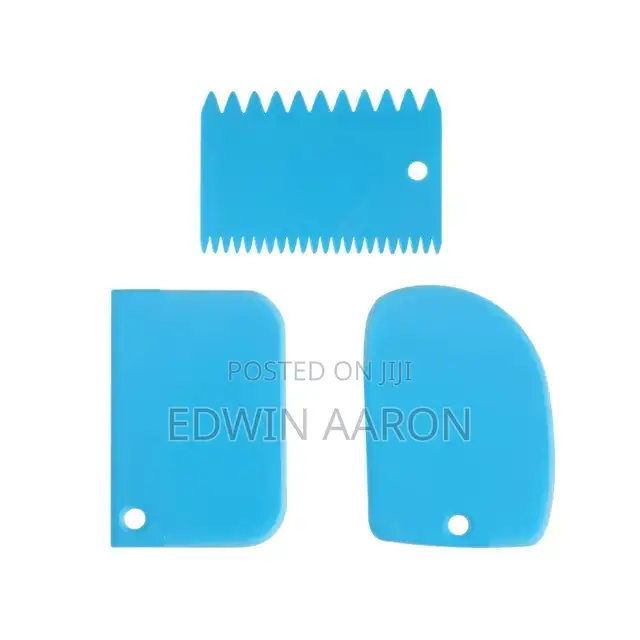 3pc Plastic Cake Scraper