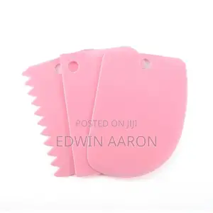 3pc Plastic Cake Scraper