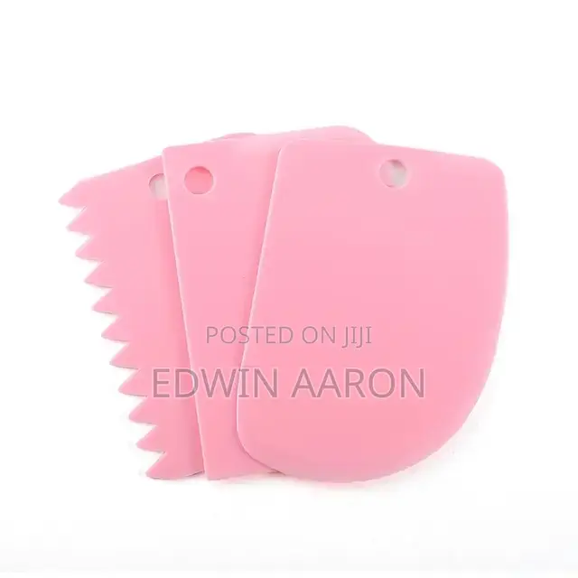 3pc Plastic Cake Scraper