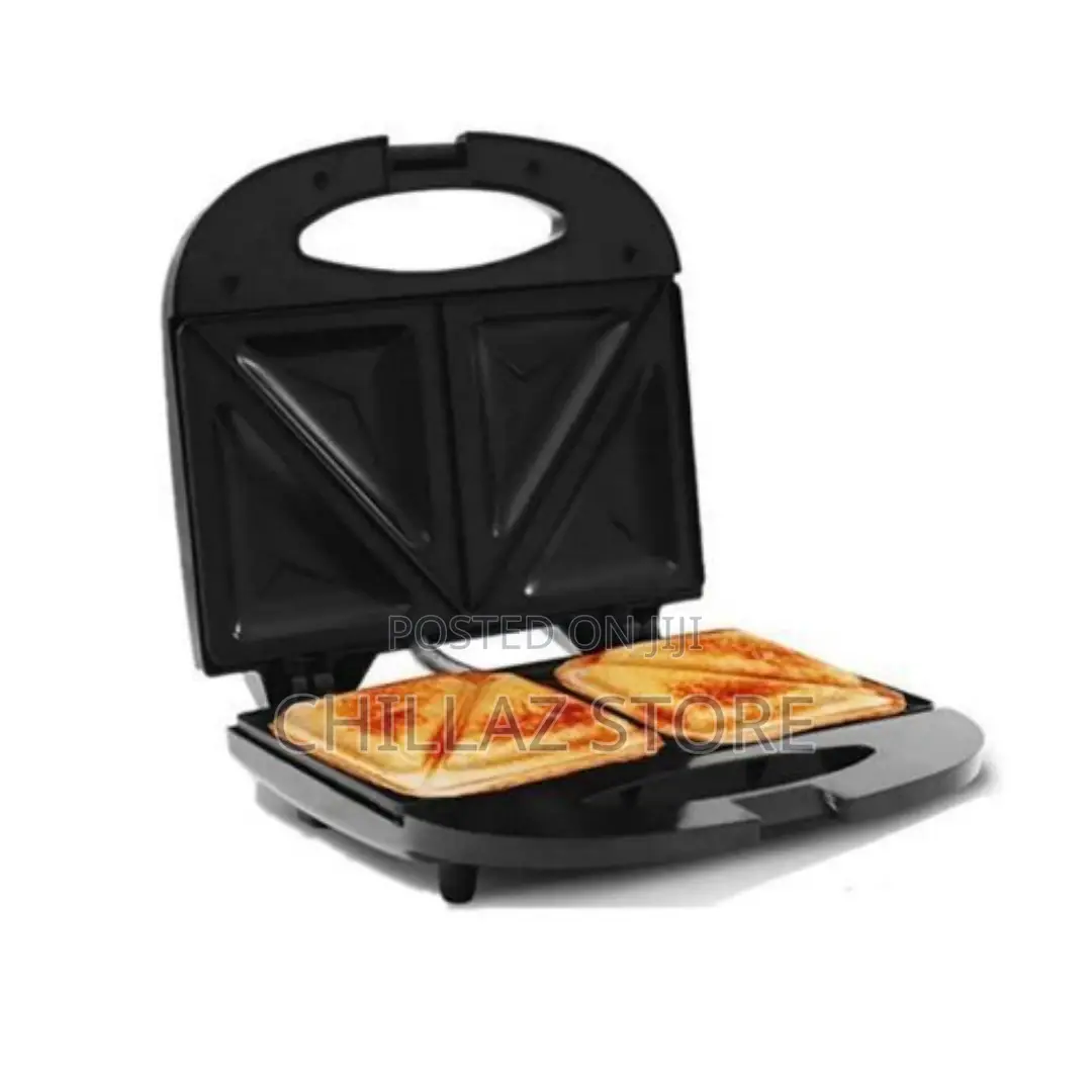 ANIVAS 2 Slice Sandwich Maker With Non Stick Plate Black
