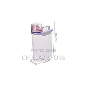 4 Pieces 2L Food Plastic Storage Grains Cereal Containers-