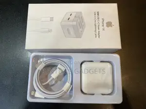 iPhone 14 50W USB-C+C Power Adapter USB-C+C to Lightning Cab