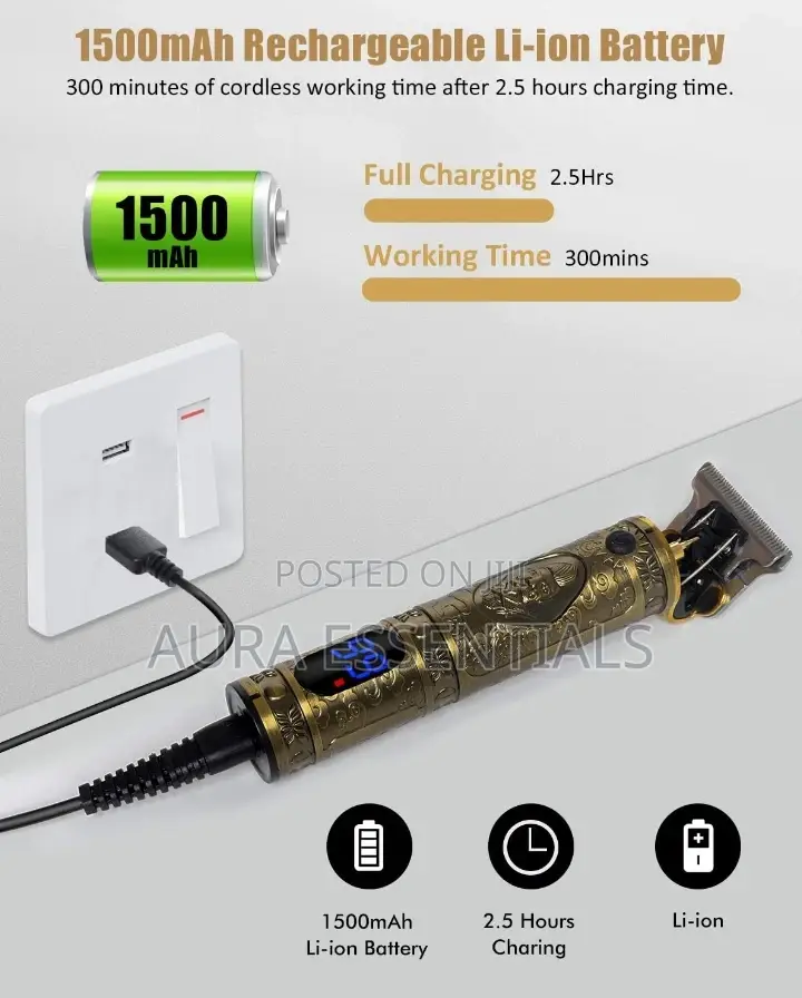 Upgraded T - Blade Hair Trimmer for Men