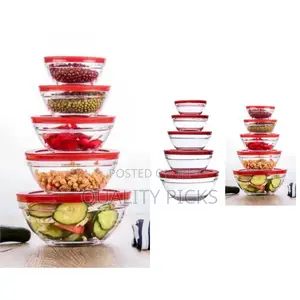 Glass Food Bowl Set