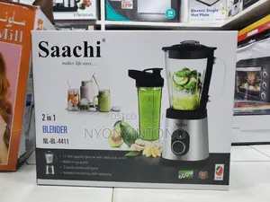 Saachi Heavy Duty Glass Blender With Grinder.