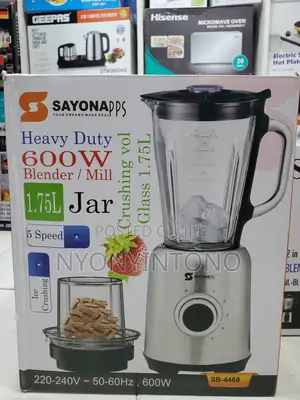 Sayona Very High Quality Heavy Duty Blender With Glass Jug.