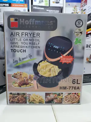 Hoffmans 6L Electric Digital Air Fryerwztouch Control Panel