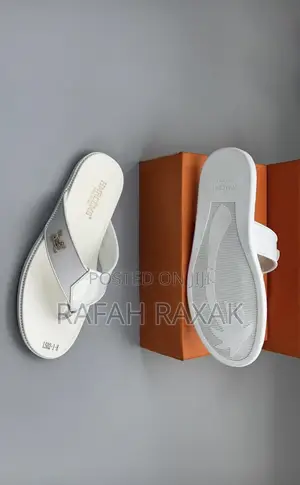 Original Classic Men’S White Hermes Sandals