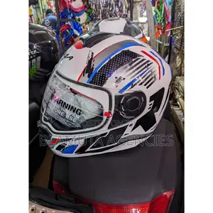 Bike Helmets (White Blue