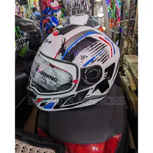 Bike Helmets (White Blue