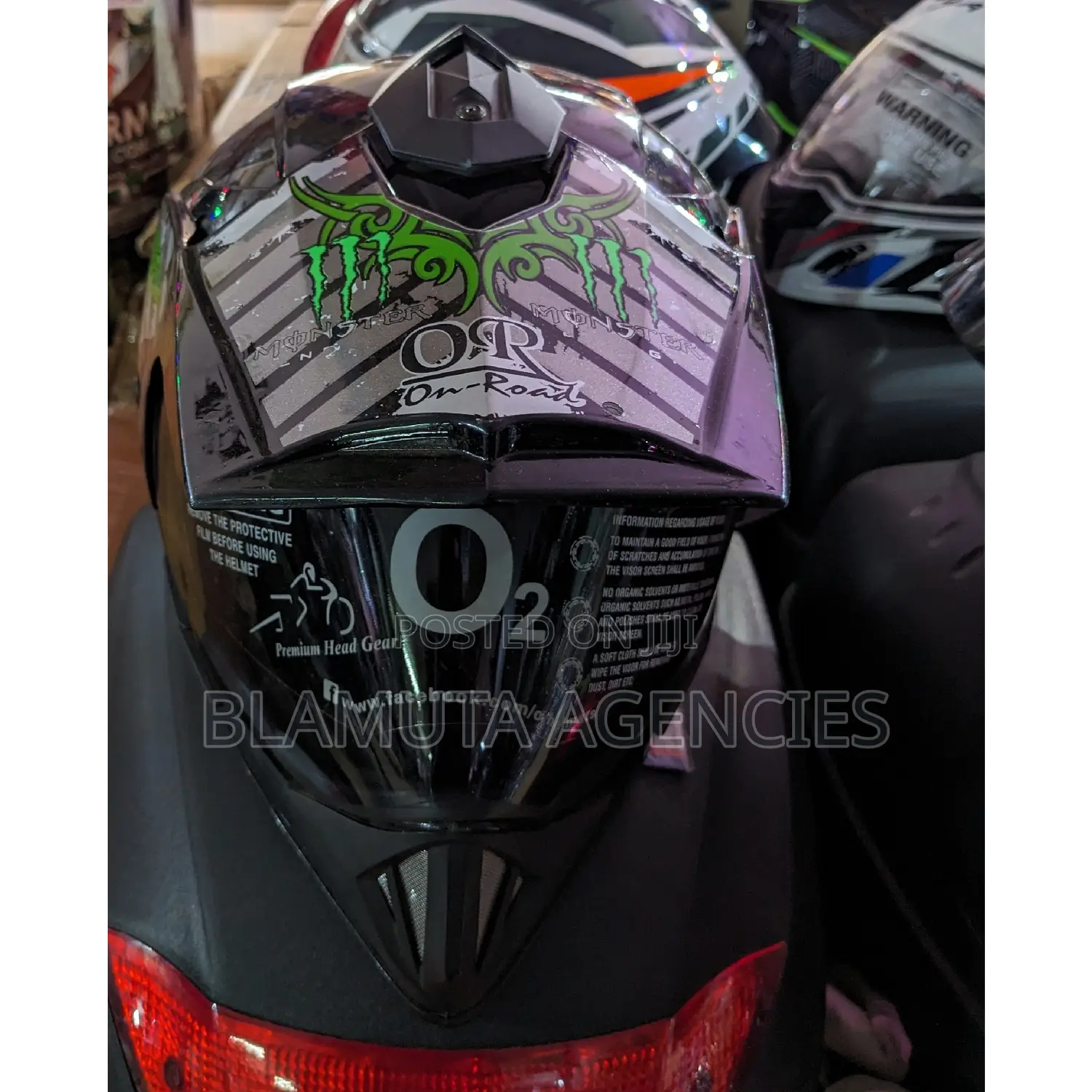 Rider's Helmet Monster