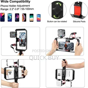 LED Video Light Stand Extendable Bar Vlog Accessories Kits