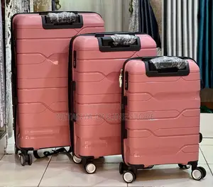 3pc Rubber Unbreakable Suit Case