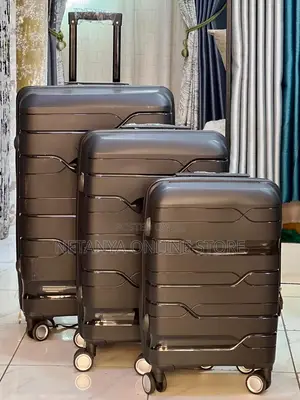 3pc Rubber Unbreakable Suit Case
