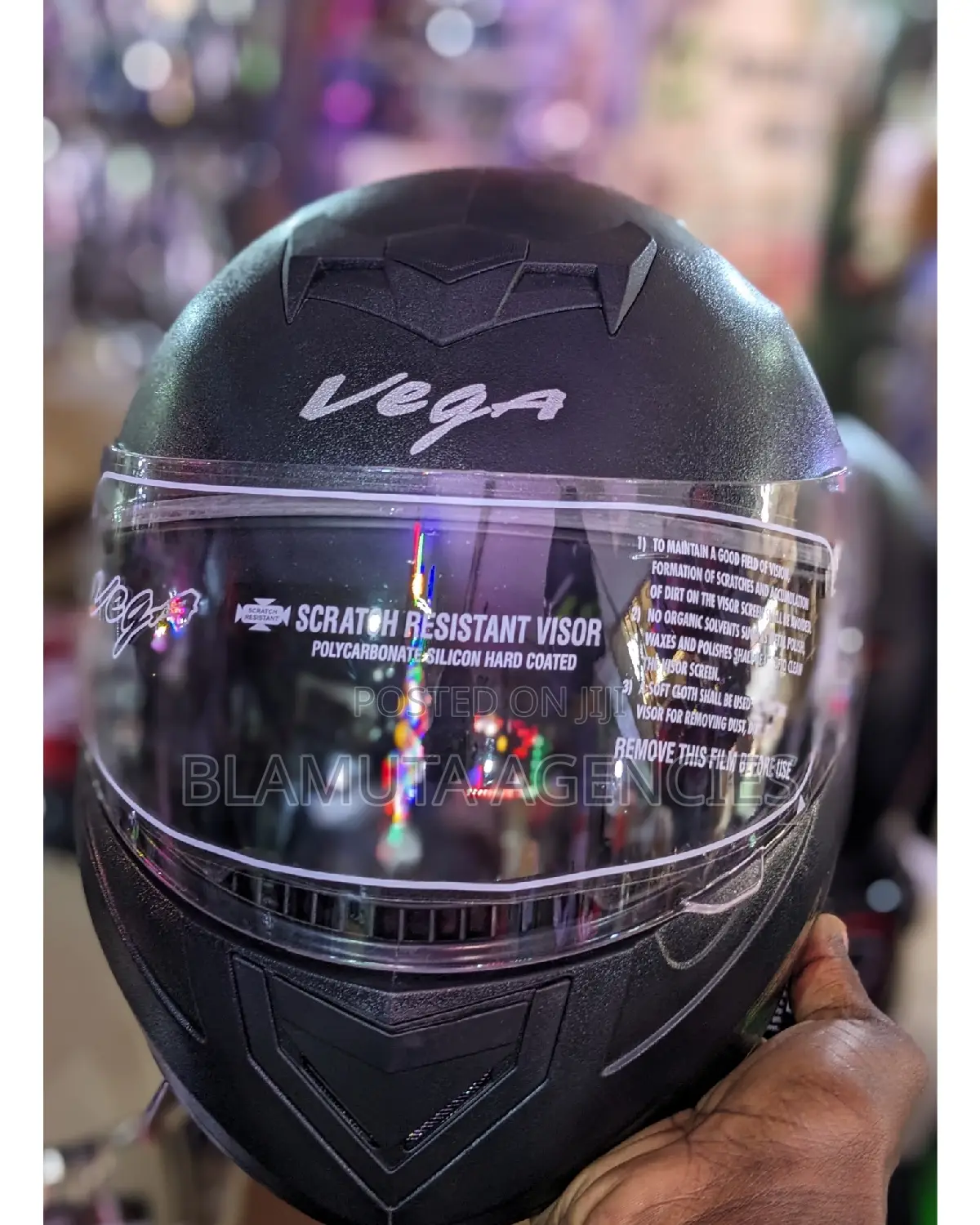 Riding Helmet Black (Vega Heavy Duty