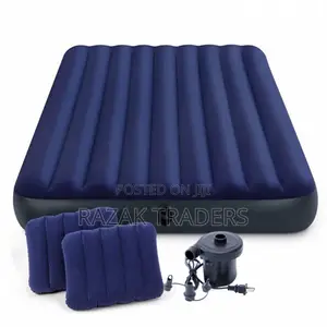 Airbed Inflatable Foldable Air Mattress Bed With Pump 5x6