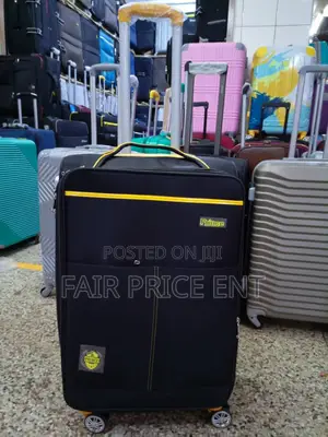 Classy Cloth Suitcase. Prince.Medium.(Black)