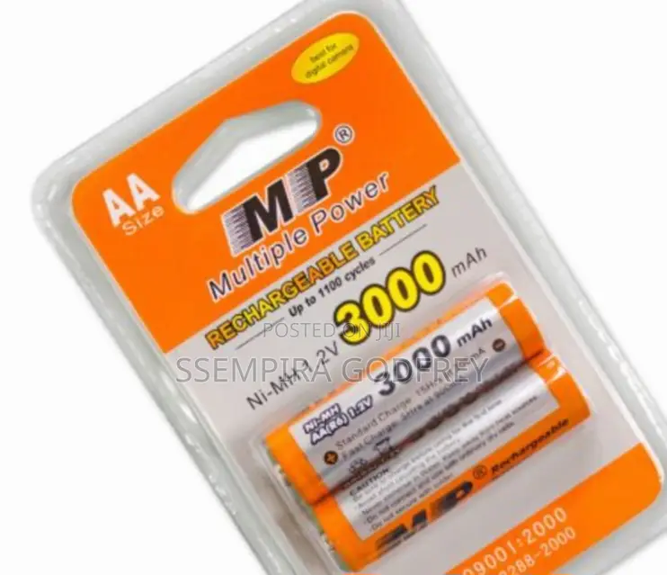 MP Rechargeable Batteries 3000mah