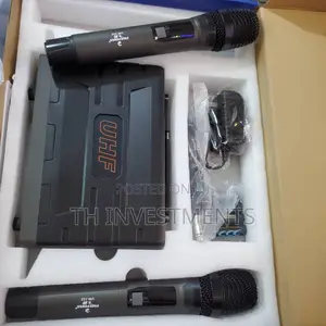 Wireless Microphone With Rechargeable Batteries.