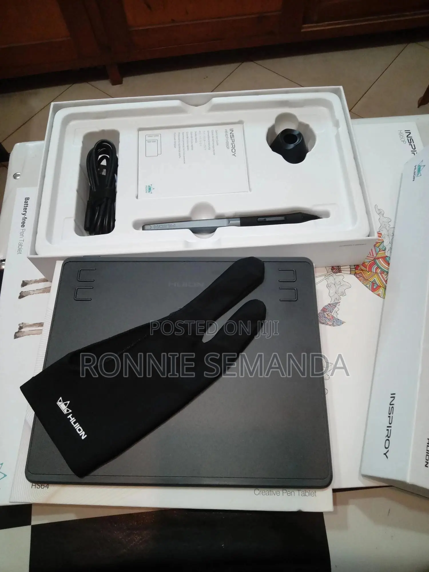 Huion HS64 Graphics Drawing and Free Writing Tablet