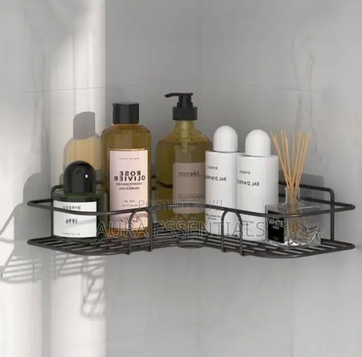 Self Adhesive Metal Corner Storage Rack