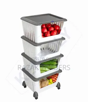 Kenpoly 4layer Plastic Storage Kitchen Trolley