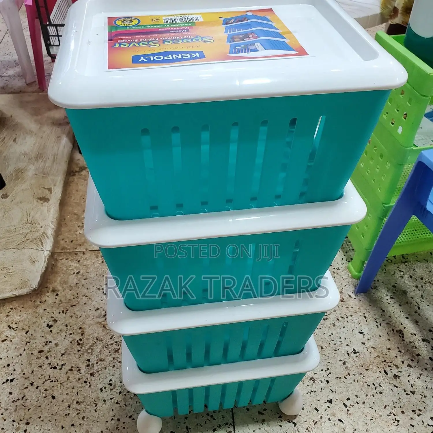 Kenpoly 4layer Plastic Storage Kitchen Trolley