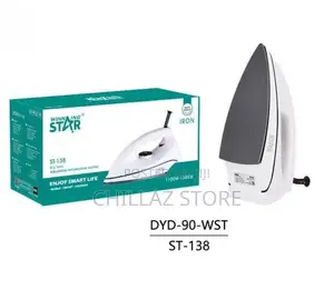 ST-138 High Quality Dry Iron With Teflon Sole Plate