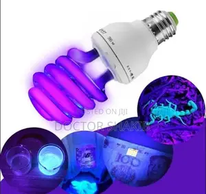 Paper Currency Ultraviolet Fluorescent Detecting Spiral Bulb
