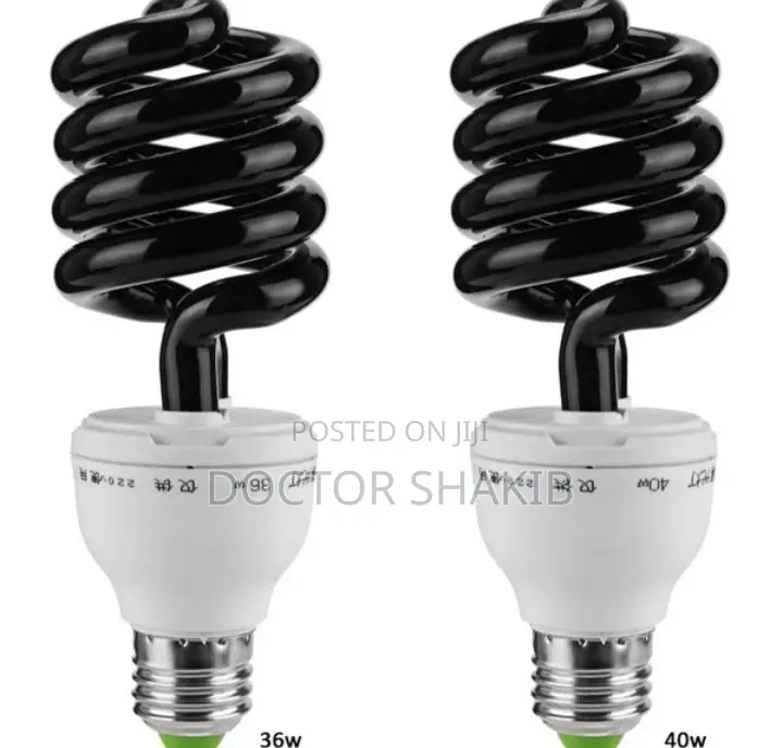 Paper Currency Ultraviolet Fluorescent Detecting Spiral Bulb