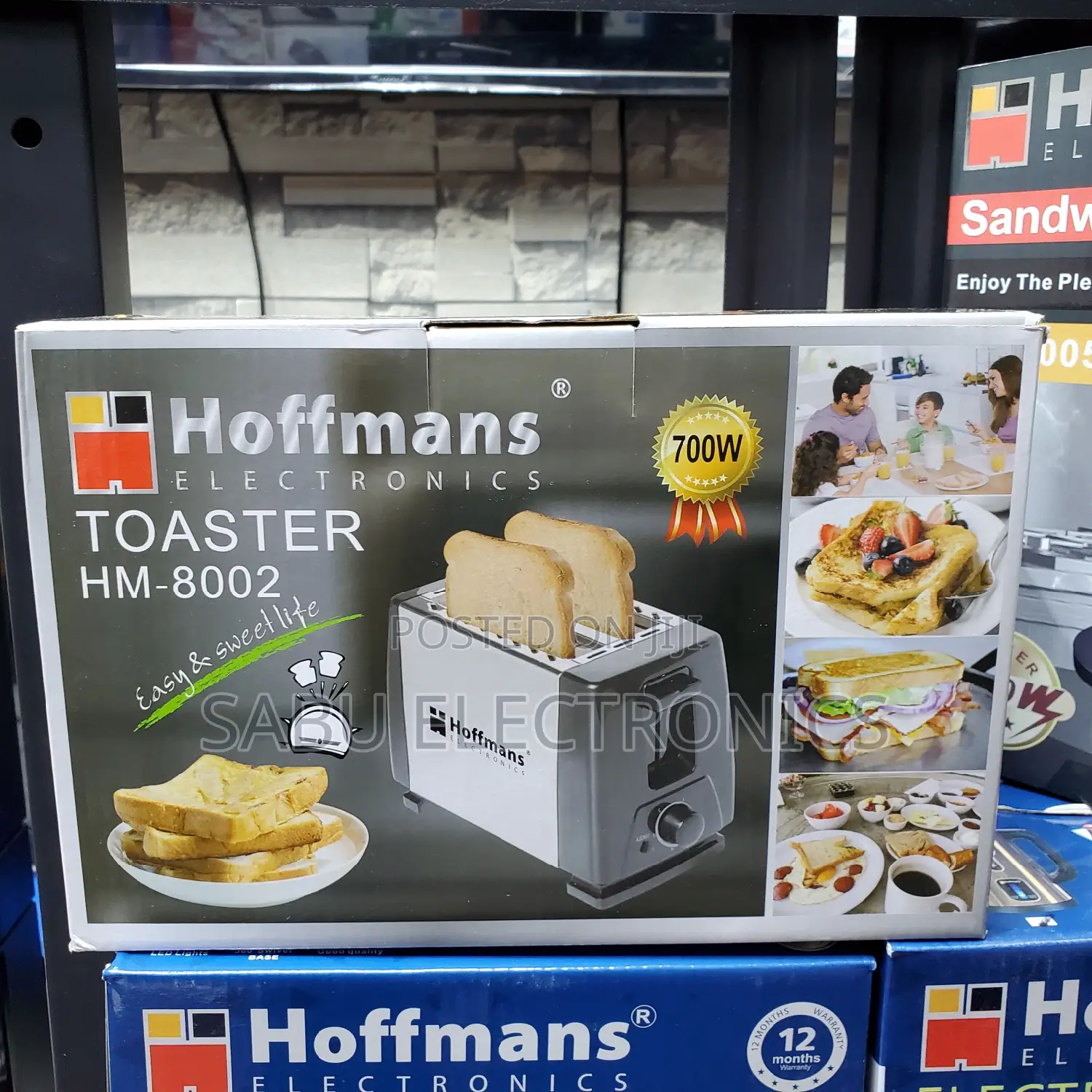 Hoffman 2 Slice Toaster - HM-8002