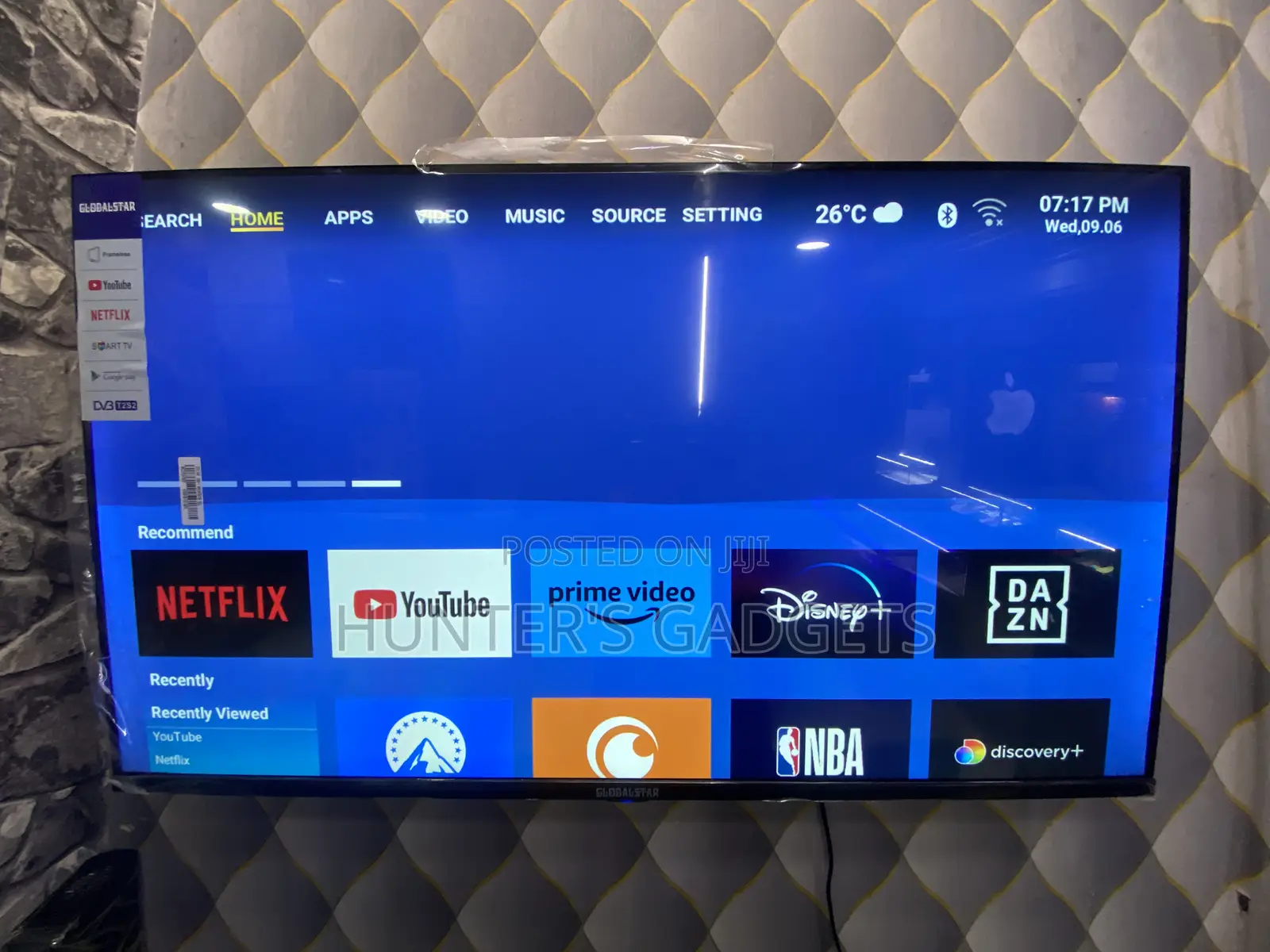 Global Star 43 Inch Smart Frameless Uhd With Bluetooth
