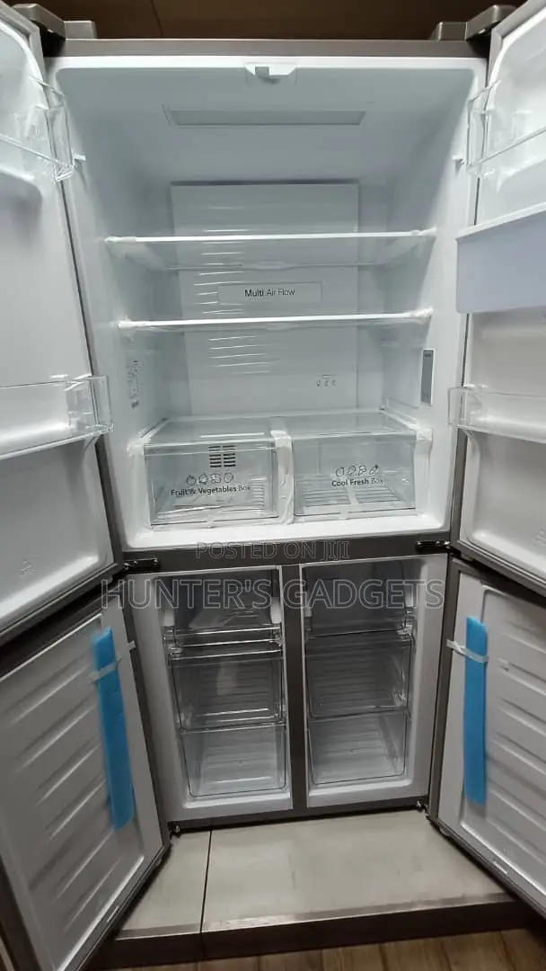 Hisense Side by Side Stainless Fridge Wiz 4doors Dispenser