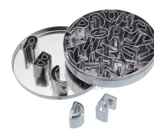 26pcs Metallic Alphabet Cookie Cutter