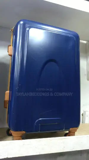 Dark Blue Plastic Travel Suit Case